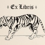 Exlibris mit Tiger