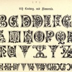Alphabet und Zahlen aus dem 11. Jahrhundert