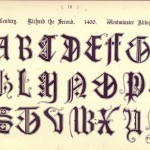 Alphabet Richard der Zweite, 1400, Westminster Abbey