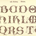 Alphabet aus dem Vatikan, 16. Jahrhundert