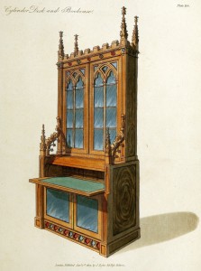 Sekretär und Bücherschrank (um 1800)