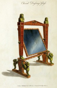 Ankleidespiegel (Cheval Dressing Glas, um 1800)