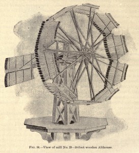 Anscht der Windmühle Nr. 28 - 16-foot wooden Althouse