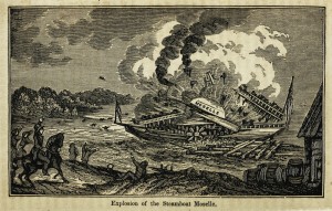 Explosion des Dampfschiffes Moselle