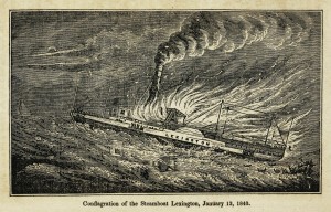 Die Feuersbrunst der Lexington, 13. Januar 1840