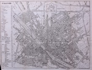 Stadtplan von Florenz (1861)