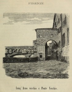 Florenz - Entlang des Arno vecchio und Ponte Vecchio