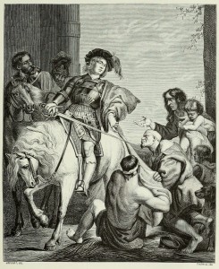 Sankt Martin, nach einem Gemälde von Rubens, Flämische Schule, 17. Jahrhundert