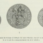Sankt Martin, Münzen aus Colmar, 1499 / Anfang des 16. Jahrhunderts