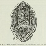 Siegel des Jacques d'Arfeuille, Probst von Saint-Martin de Rodera (15. Jh.)