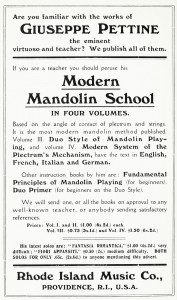 Giuseppe Pettine Modern Mandolin School in four volumes