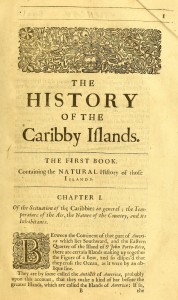 The History of the Caribby Islands (1666) - Erste Seite