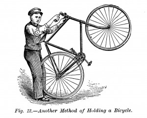 Wie man ein Fahrrad hält