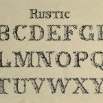 Rustic Alphabet