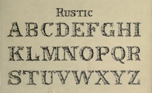 Rustic Alphabet