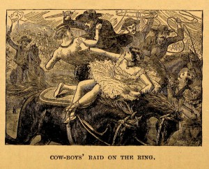 Cow-Boys' raid on the ring